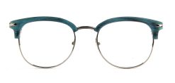 Blue Matte Browline Glasses 010825 7