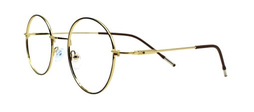 Golden Round Glasses 231117 4