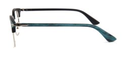 Blue Matte Browline Glasses 010825 5