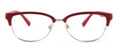 Red Browline Glasses 110157 5