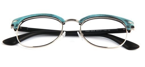 Blue Matte Browline Glasses 010825 1