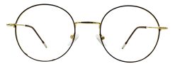 Golden Round Glasses 231117 5