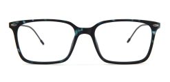 Green Tortoise Square Glasses 100125 6