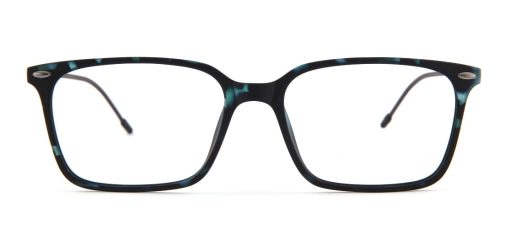 Green Tortoise Square Glasses 100125 3