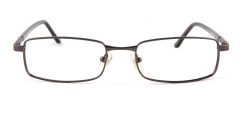 Grey Gun Metal Rectangle Glasses 110126 5