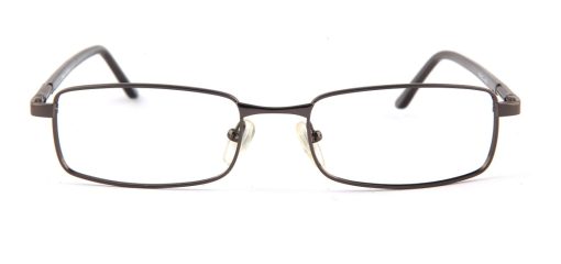 Grey Gun Metal Rectangle Glasses 110126 2