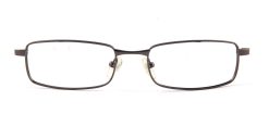 Grey Gun Metal Rectangle Glasses 110126 7