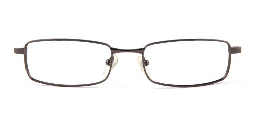 Grey Gun Metal Rectangle Glasses 110126 4