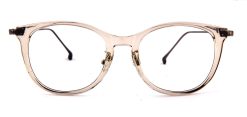 Grey Transparent Round Glasses 110121 6